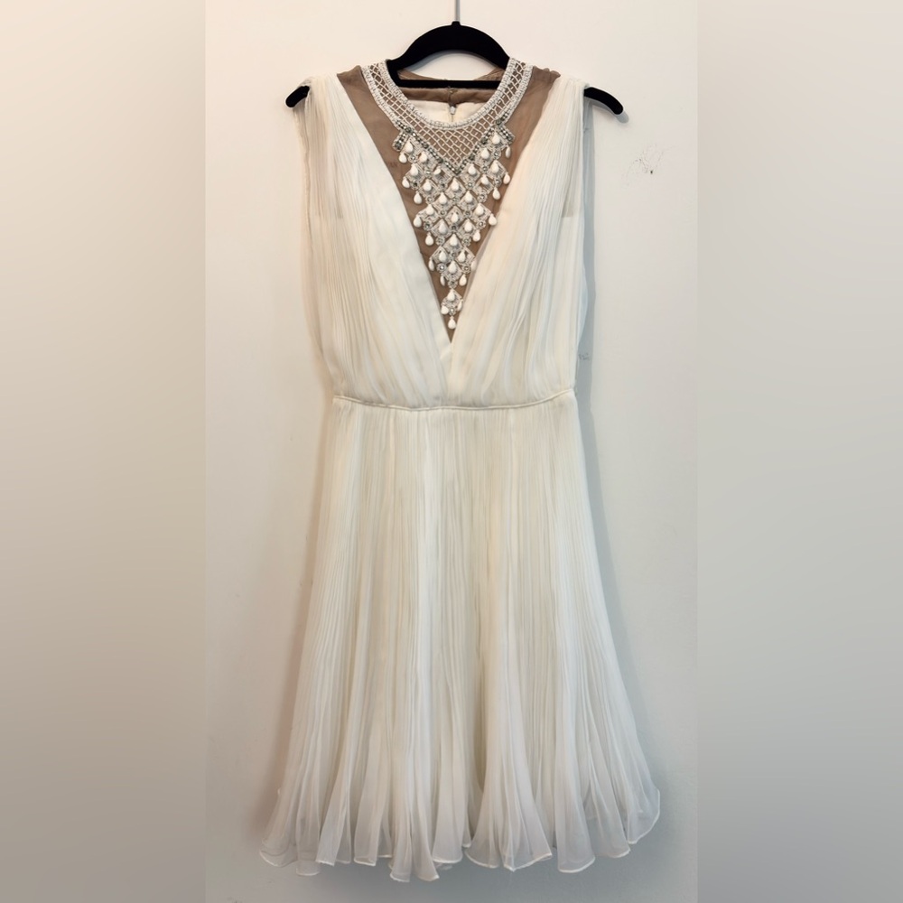 Vintage 60s Jack Bryan Embellished accordion pleated dress - rare find